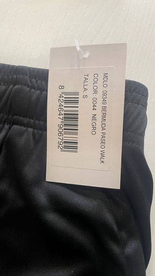 Pantalón corto Luanvi negro Talla S