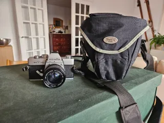 Cámara Minolta SR T 101b Plata/Negra