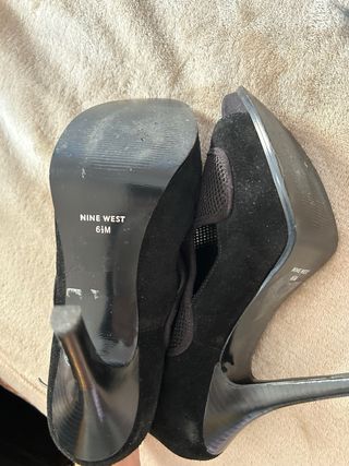 Sandalias Nine West Tacón Negro