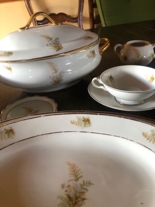 COMPLETISIMA vajilla Inglesa Porcelana 130 piezas