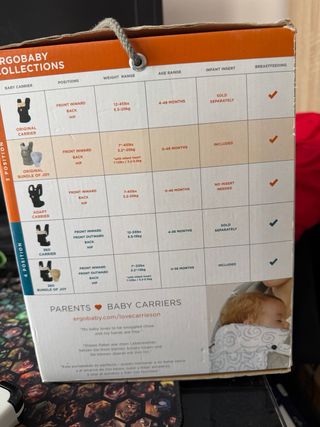 Mochila Ergobaby Original 3 Posiciones