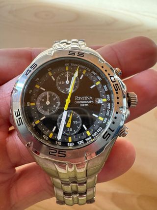 Reloj Pontina Cronógrafo Acero Hombre