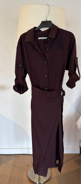 Vestido Adolfo Domínguez Burdeos Talla S