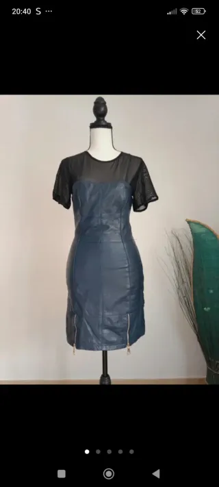 Vestido Kor a Kor Piel Azul