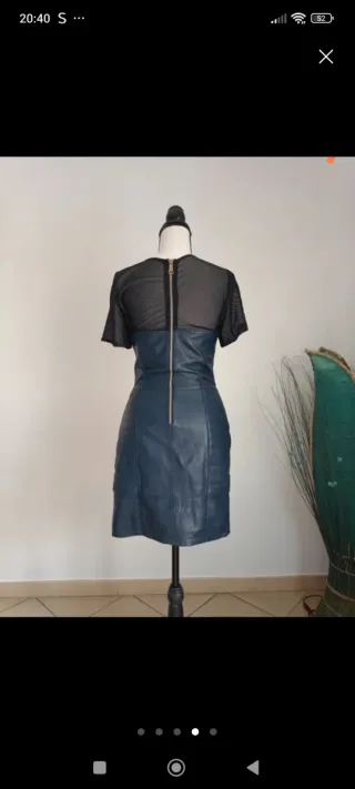 Vestido Kor a Kor Piel Azul
