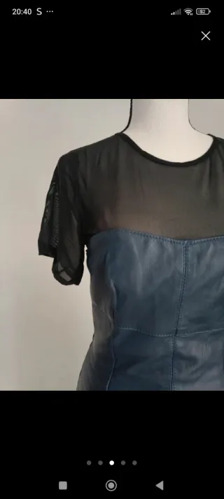 Vestido Kor a Kor Piel Azul