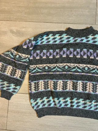 Jersey Vintage Dressing Estampado Multicolor