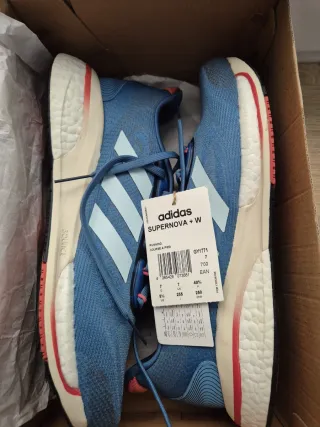 Adidas Supernova+ W Mujer Talla 40 2/3 Azul/Rosa