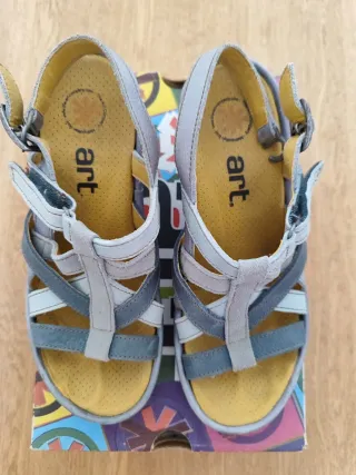 Sandalies Art T39 tons blaus