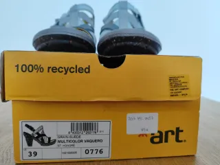 Sandalies Art T39 tons blaus