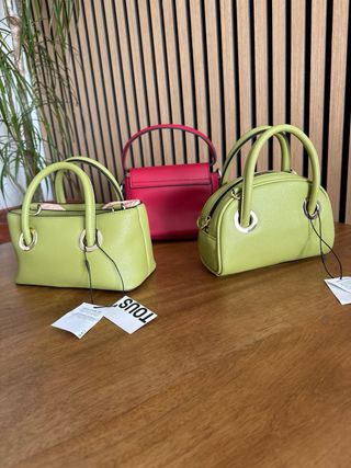 Confezione da 3 mini borse Tous verdi e rosse