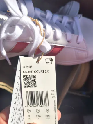 Zapatillas Adidas Grand Court Nuevas Talla 36