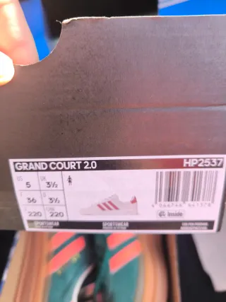 Zapatillas Adidas Grand Court Nuevas Talla 36