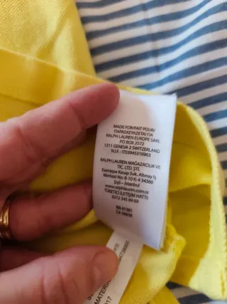 Polo Ralph Lauren Amarillo Talla S