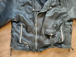 Cazadora Biker Vintage Negra