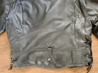 Cazadora Biker Vintage Negra