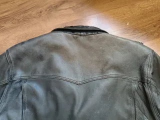 Cazadora Biker Vintage Negra