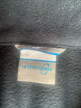 Anorak Columbia Mujer Rosa y Blanco