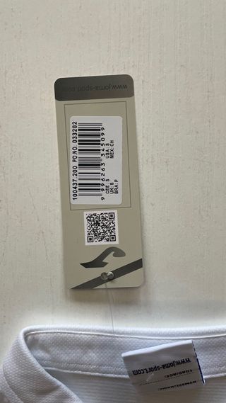 Polo Joma Blanco Talla S