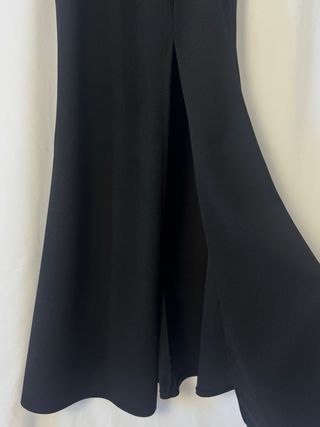 Vestido sirena negro y plateado