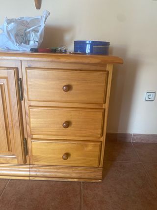 Mueble de salón de pino macizo