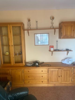 Mueble de salón de pino macizo