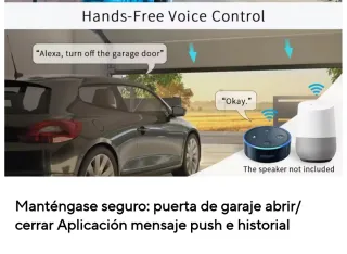 apertura puerta garage Tuy interruptor inteligente