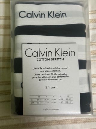 Calvin Klein 3 Pack Boxers Algodón Stretch