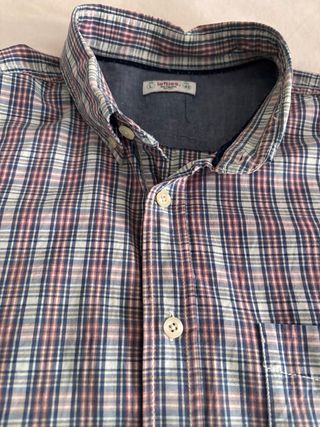 Camisa cuadros Lefties Talla L