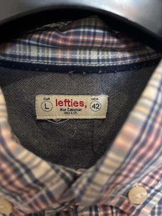 Camisa cuadros Lefties Talla L