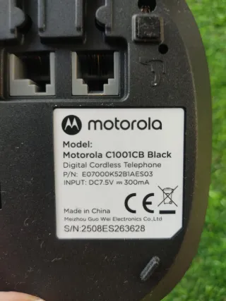 Telefono cordless Motorola nero