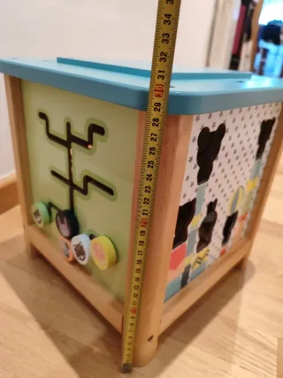 Cubo actividades madera grande 30x30