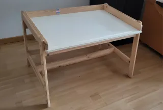 Mesa Escritorio Infantil Flisat Madera Blanca