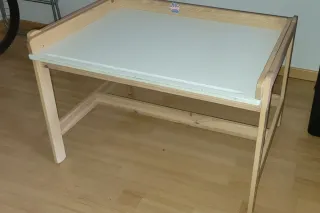 Mesa Escritorio Infantil Flisat Madera Blanca