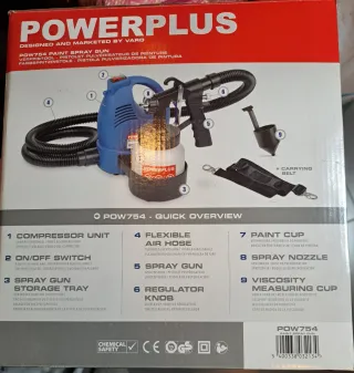 Pistola Pintura Eléctrica Powerplus POW754