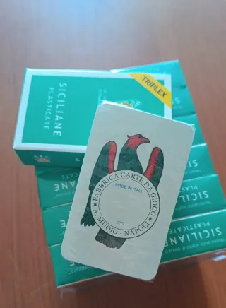 12 mazzi Carte Siciliane Triplex Polipastificate
