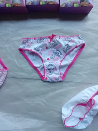 Set 12 Slip Bimba Disney Princess 2/3 anni