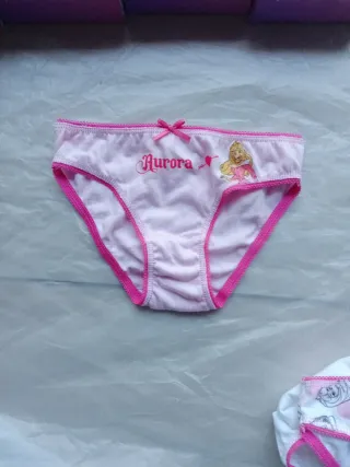 Set 12 Slip Bimba Disney Princess 2/3 anni