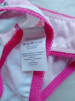 Set 12 Slip Bimba Disney Princess 2/3 anni