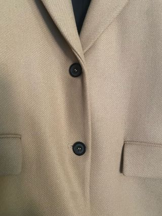 Abrigo lana Manteco Zara beige