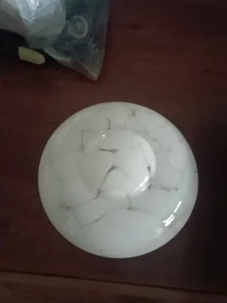 5 Coppe Vetro Murano Lampadario Anni 60/70