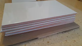 8 Racholas blancas brillantes