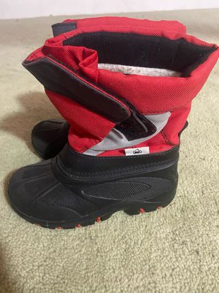 Botas de nieve rojas y negras T. 29-30