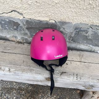 Casco rosa Decathlon sci