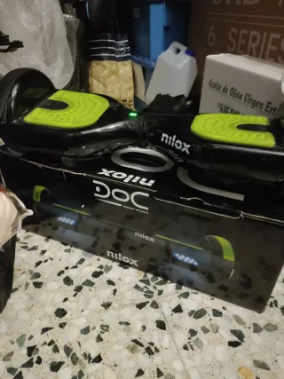 Hoverboard Nilox DOC Negro y Verde silla incluida
