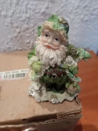4 Figuras Papá Noel con Animalitos