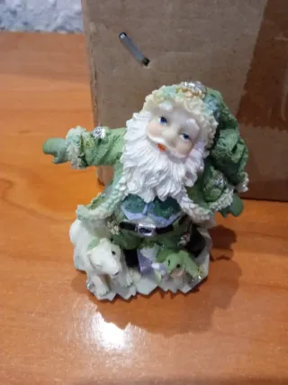 4 Figuras Papá Noel con Animalitos