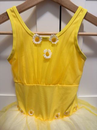 Traje ballet niña tul margaritas