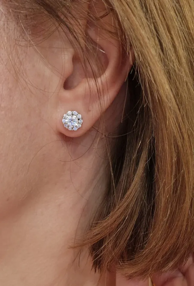 Orecchini Puntoluce Argento