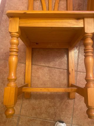 6 Sillas Pino Macizo